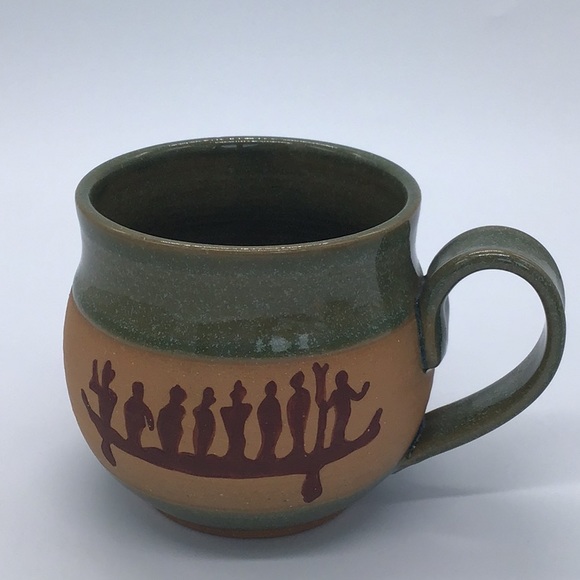 Pair Of Hand Thrown Pottery Mugs - Picture 3 of 14